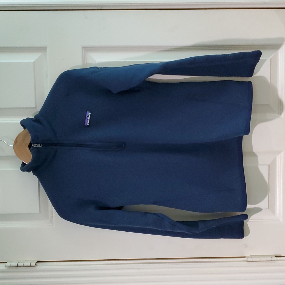 Patagonia Better Sweater Navy Blue Jacket Women Small Quarter Zip Pullover - Picture 4 of 13